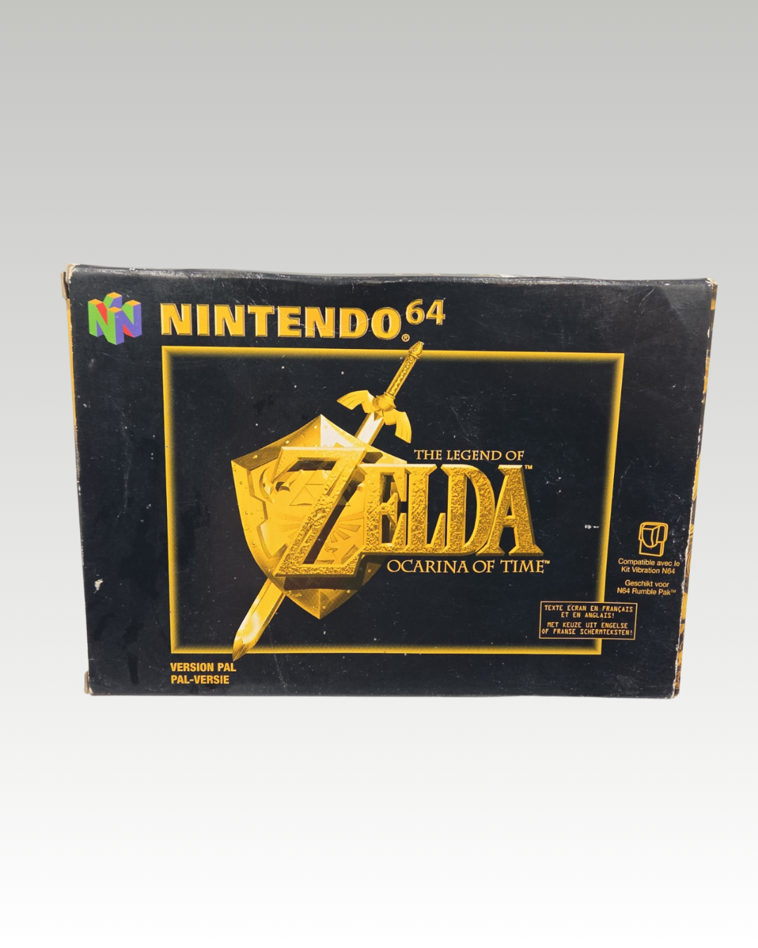 N64 Nintendo 64 The Legend of Zelda Ocarina of Time with original packaging and manual GER
