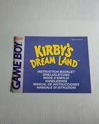 Nintendo Game Boy Classic Kirby's Dream Land Instruction Booklet NEW