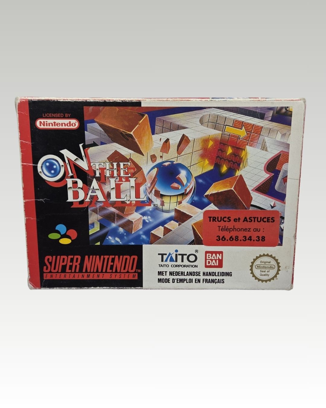 SNES Super Nintendo On The Ball mit OVP und Anleitung FAH