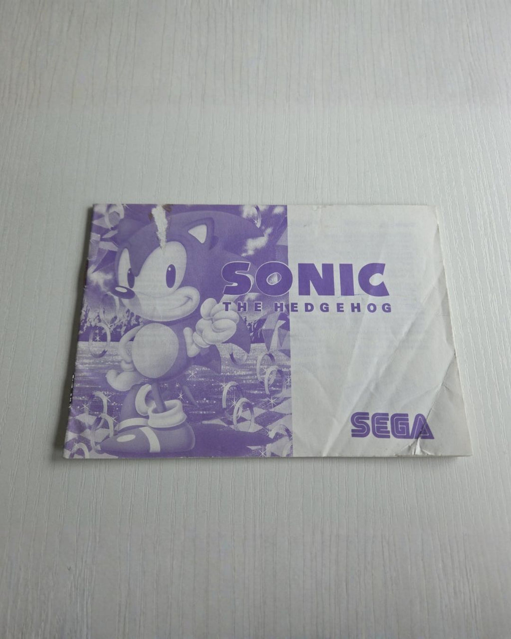 Sega Mega Drive Sonic The Hedgehog Instruction Booklet