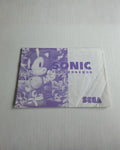 Sega Mega Drive Sonic The Hedgehog Instruction Booklet