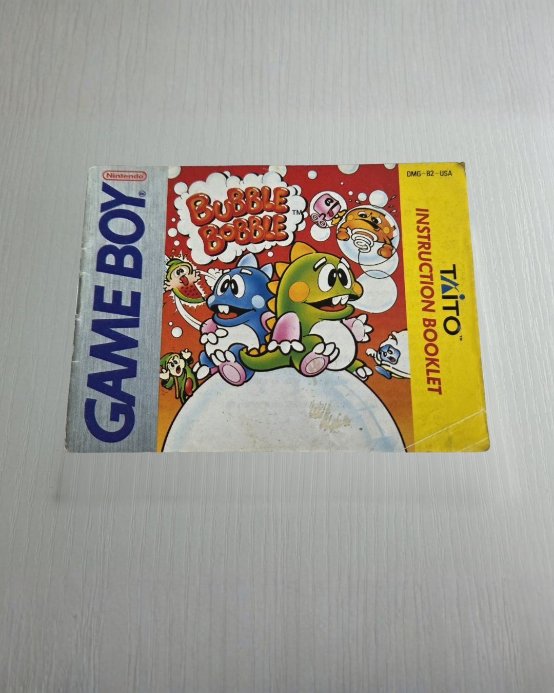 Nintendo Game Boy Classic Bubble Bobble Spielanleitung Instruction Booklet USA