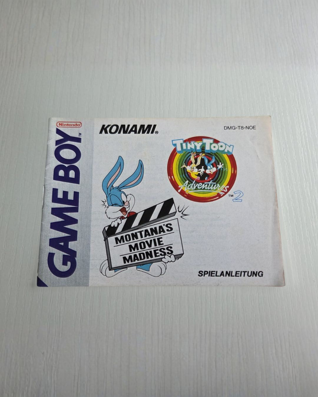 Nintendo Game Boy Tiny Toon Adventures 2 Spielanleitung Instruction Booklet NOE