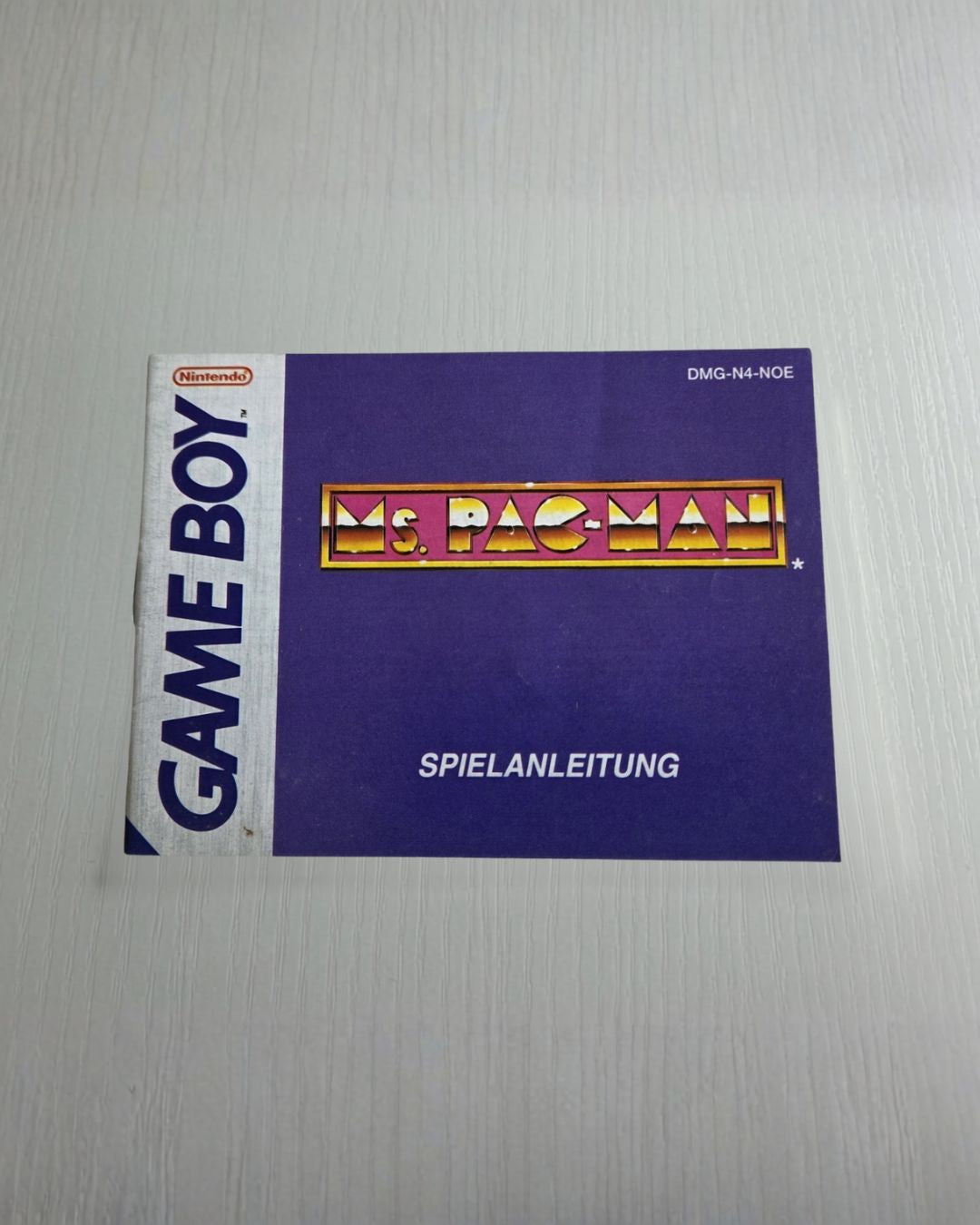 Nintendo Game Boy Classic MS. Pac-Man  Spielanleitung Instruction Booklet NOE
