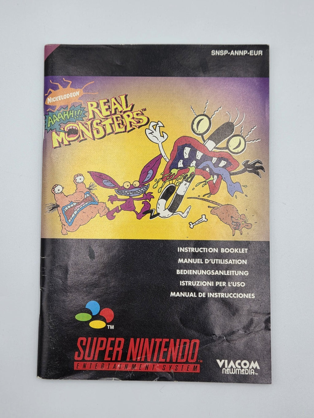 SNES Super Nintendo Aaahh!!! Real Monsters mit OVP und Anleitung EUR - T-Retro-Games 