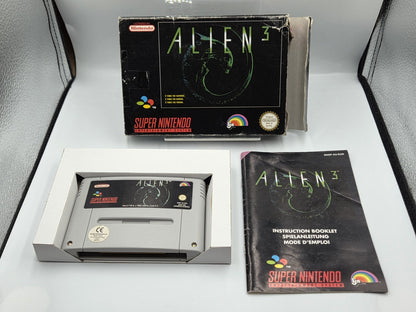 SNES Super Nintendo Alien 3 mit OVP und Anleitung EUR - T-Retro-Games 