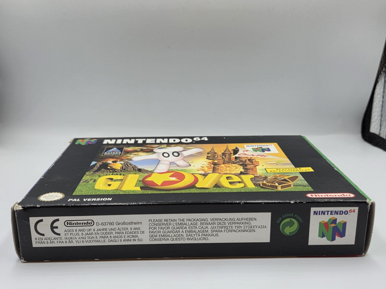 N64 Nintendo 64 Glover mit OVP und Anleitung NOE - T-Retro-Games 