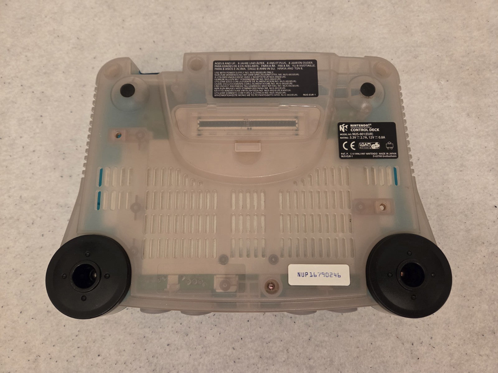 N64 Nintendo 64 Clear Blue Konsole Console OVP - T-Retro-Games 
