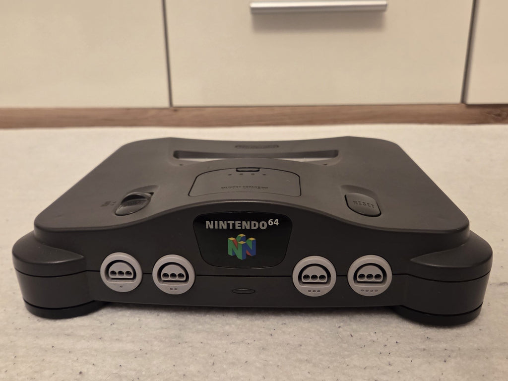 Nintendo 64 N64 Konsole Console Schwarz + Controller + Kabel mit Jumper Pak - T-Retro-Games 