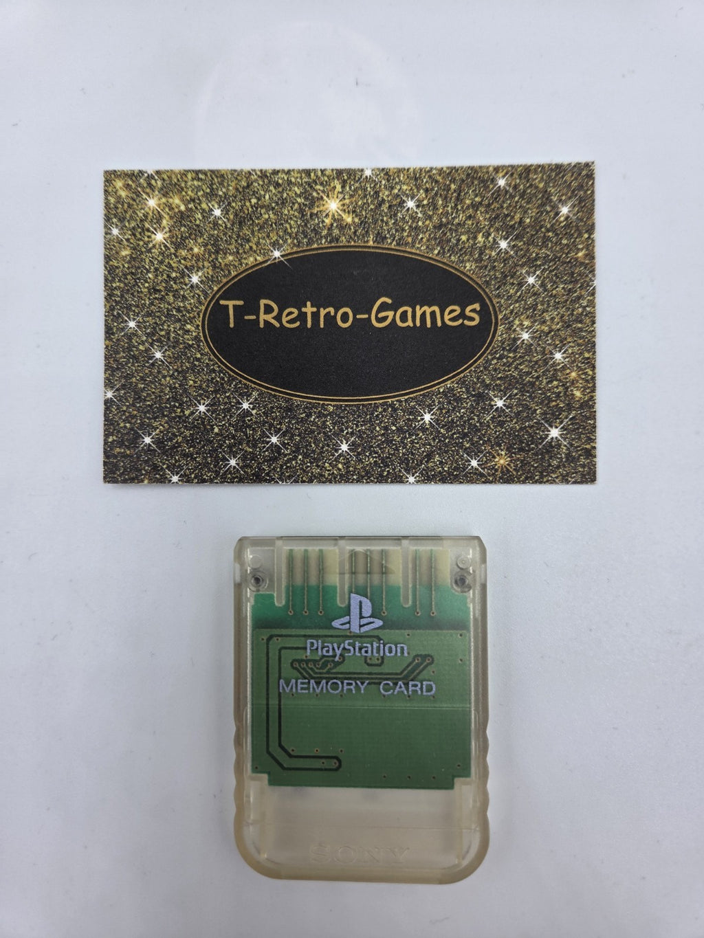 PS1 Sony Playstation 1 Memory Card Transparent - T-Retro-Games 