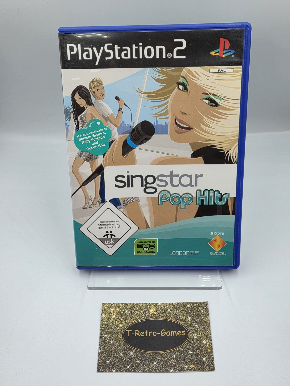 PS2 Playstation 2 Singstar Pop Hits mit OVP und Anleitung Deutsch - T-Retro-Games 
