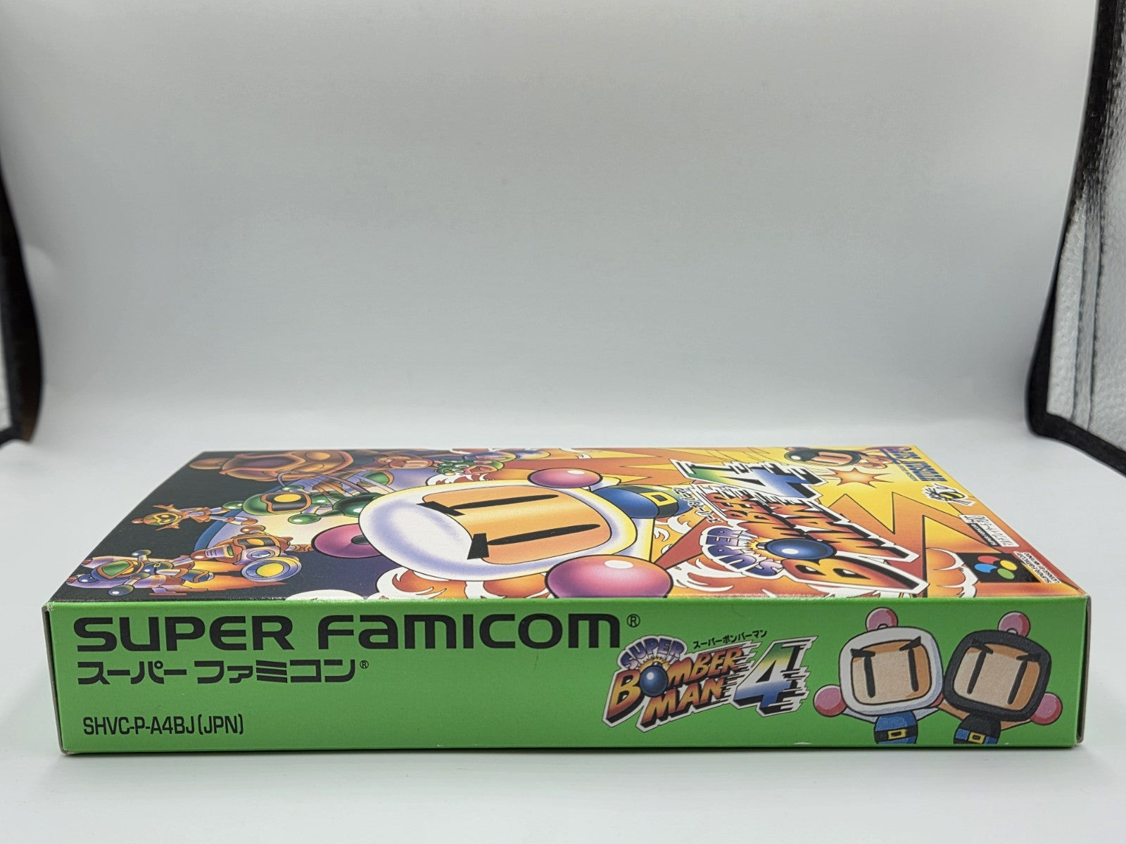 SFC Super Famicom Super Bomberman 4 mit OVP und Anleitung Japan - T-Retro-Games 