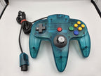 Nintendo 64 N64 Controller Clear Blue Transparent - T-Retro-Games 