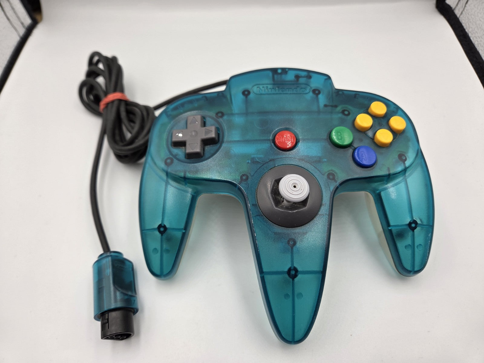 Nintendo 64 N64 Controller Clear Blue Transparent - T-Retro-Games 