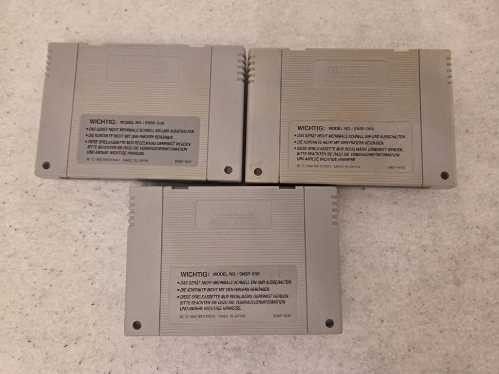 SNES Super Nintendo Power Set 3 Konsole Console NOE OVP 3 Spiele - T-Retro-Games 