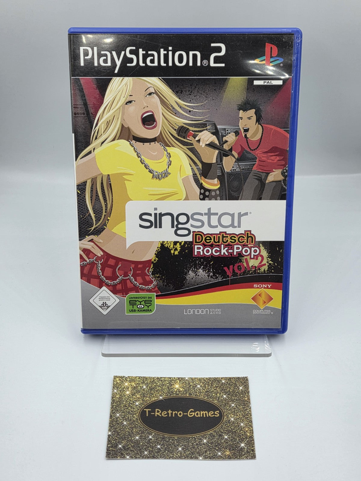 PS2 Playstation 2 Singstar Deutsch Rock-Pop mit OVP und Anleitung Deutsch - T-Retro-Games 