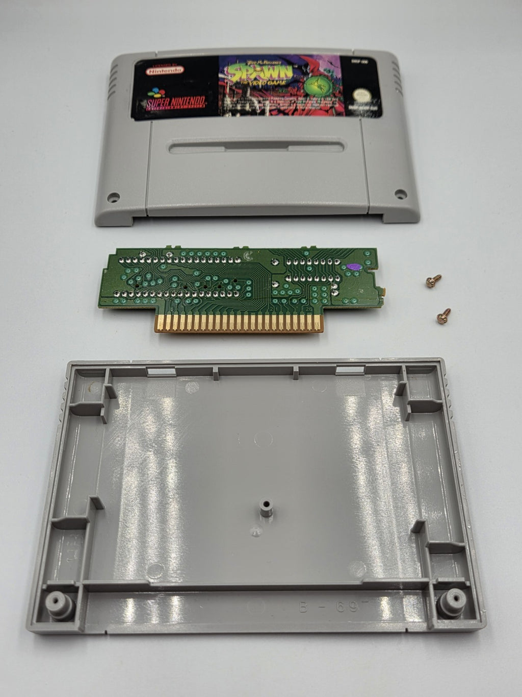 SNES Super Nintendo Todd McFarlane's Spawn mit OVP und Anleitung EUR - T-Retro-Games 