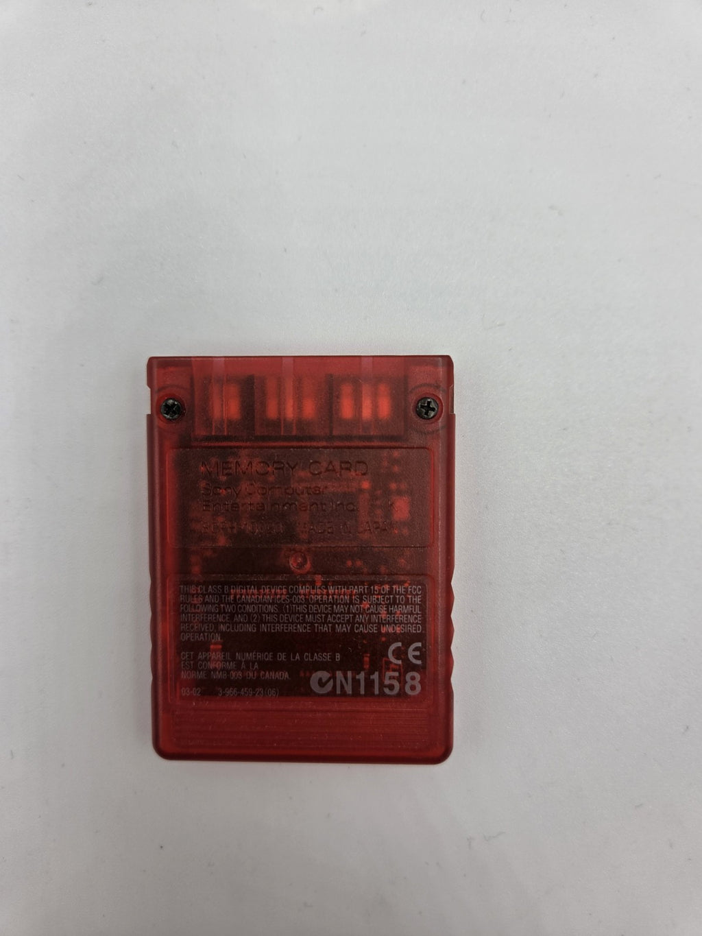 PS2 Sony Playstation 2 Memory Card Red Rot 8MB