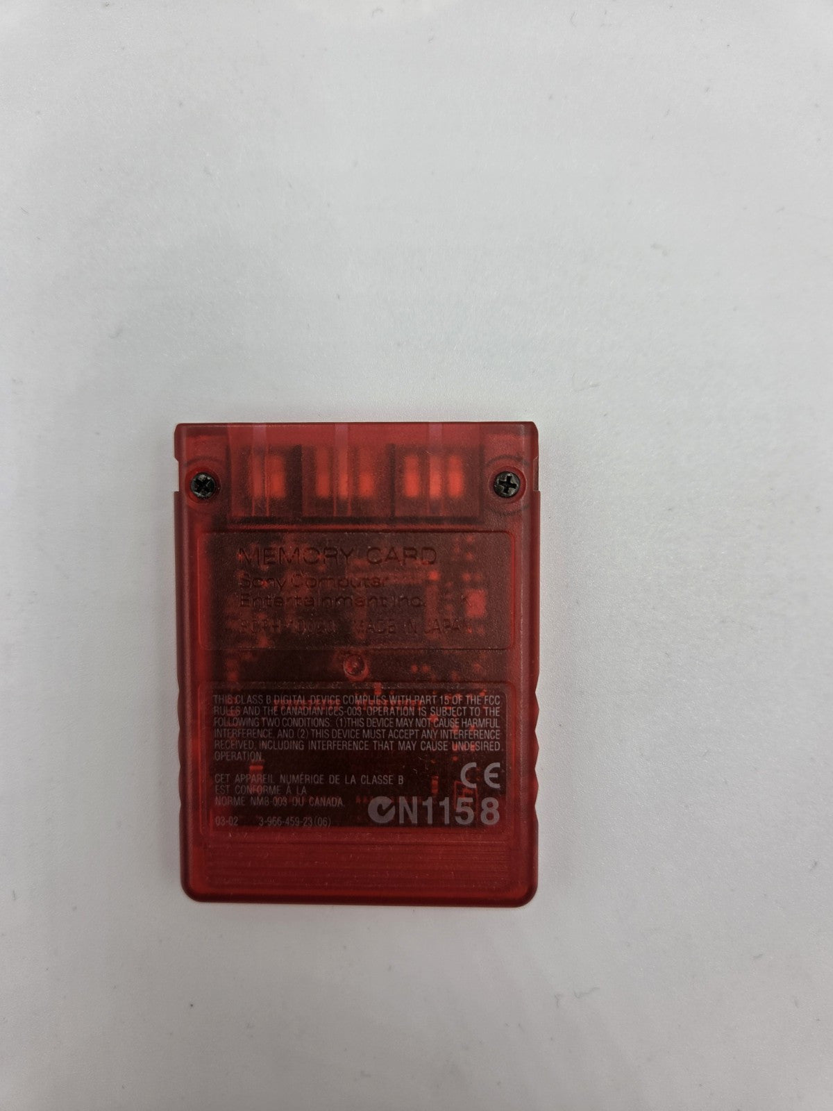 PS2 Sony Playstation 2 Memory Card Red Rot 8MB