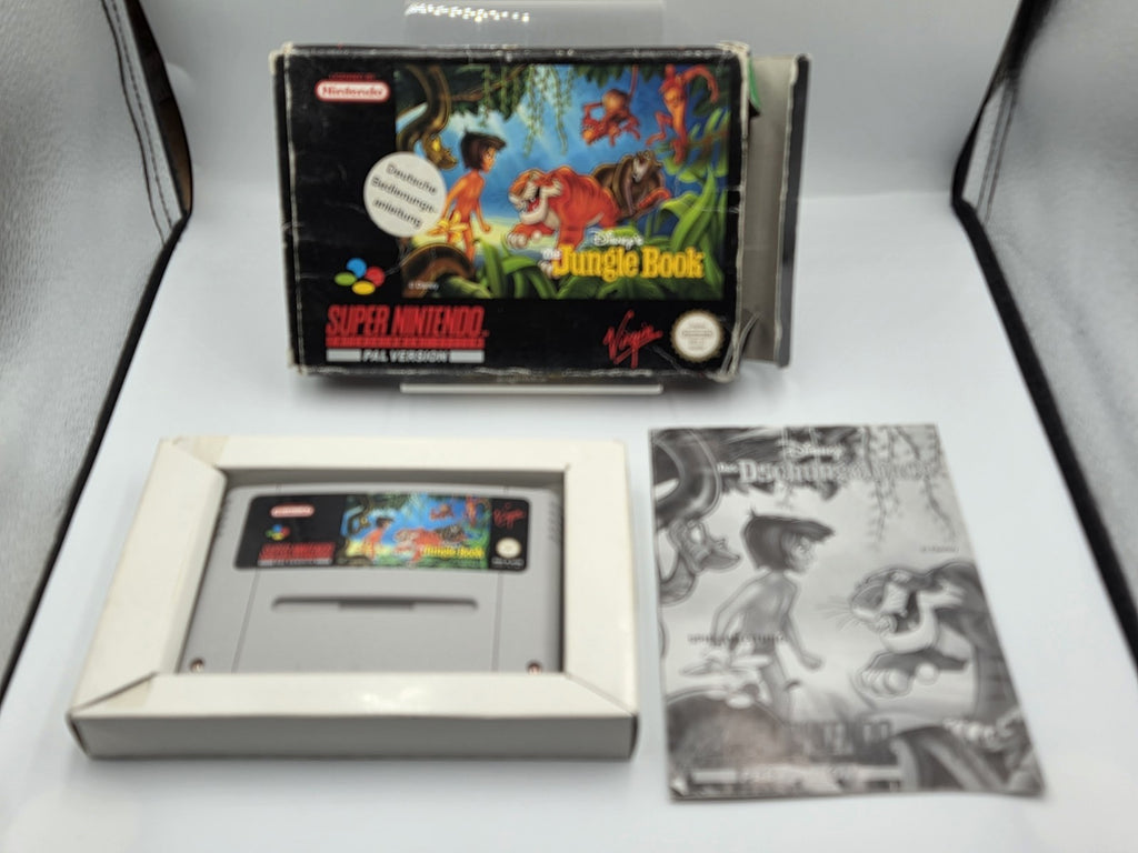 SNES Super Nintendo Disney's The Jungle Book mit OVP und Anleitung UKV - T-Retro-Games 