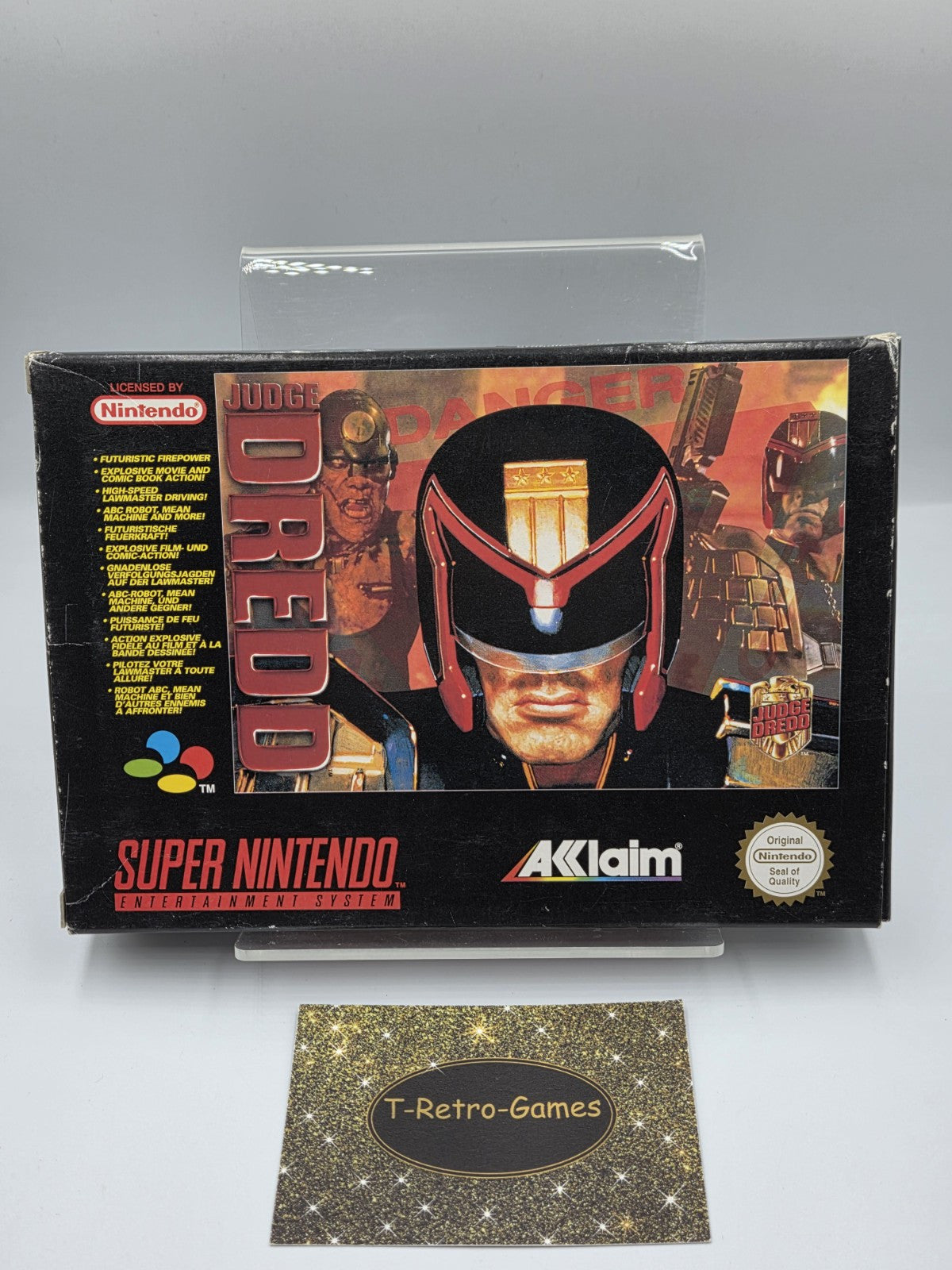 SNES Super Nintendo Judge Dredd mit OVP und Anleitung EUR - T-Retro-Games 