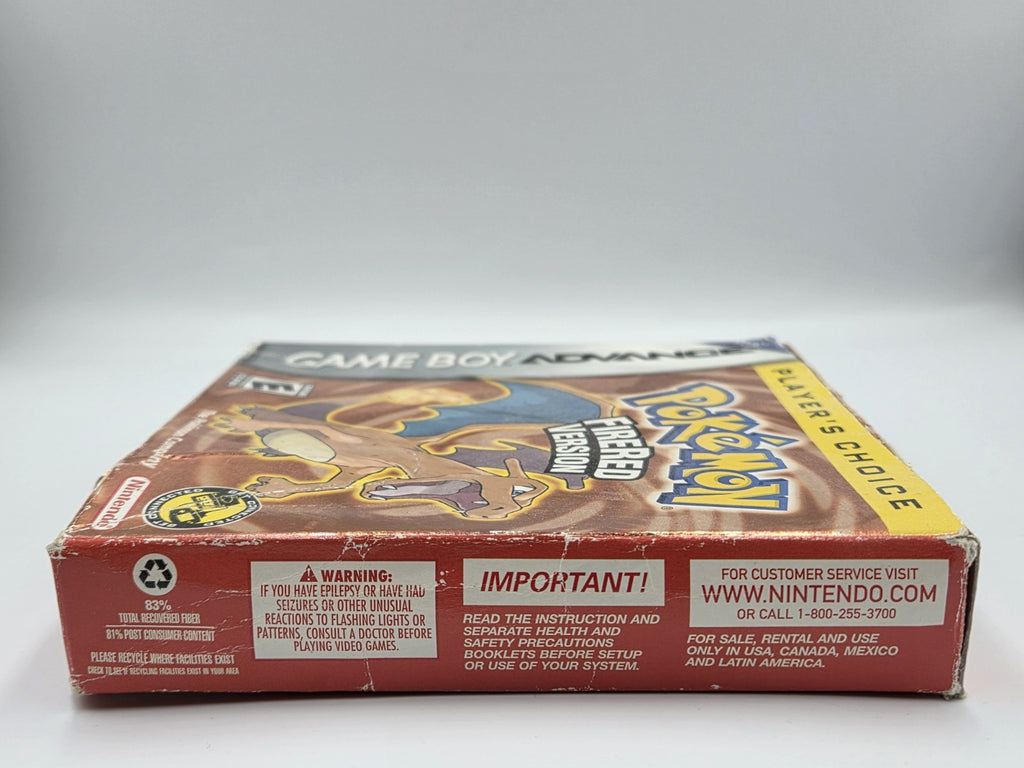 Nintendo Game Boy Advance Pokemon FireRed Version mit OVP und Anleitung USA - T-Retro-Games 