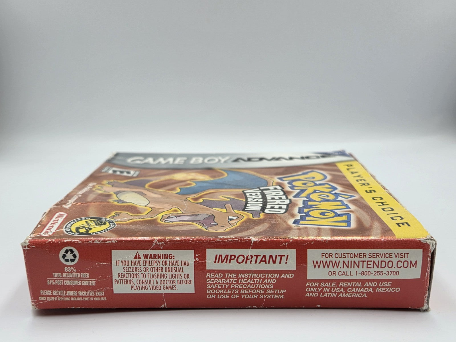 Nintendo Game Boy Advance Pokemon FireRed Version mit OVP und Anleitung USA - T-Retro-Games 