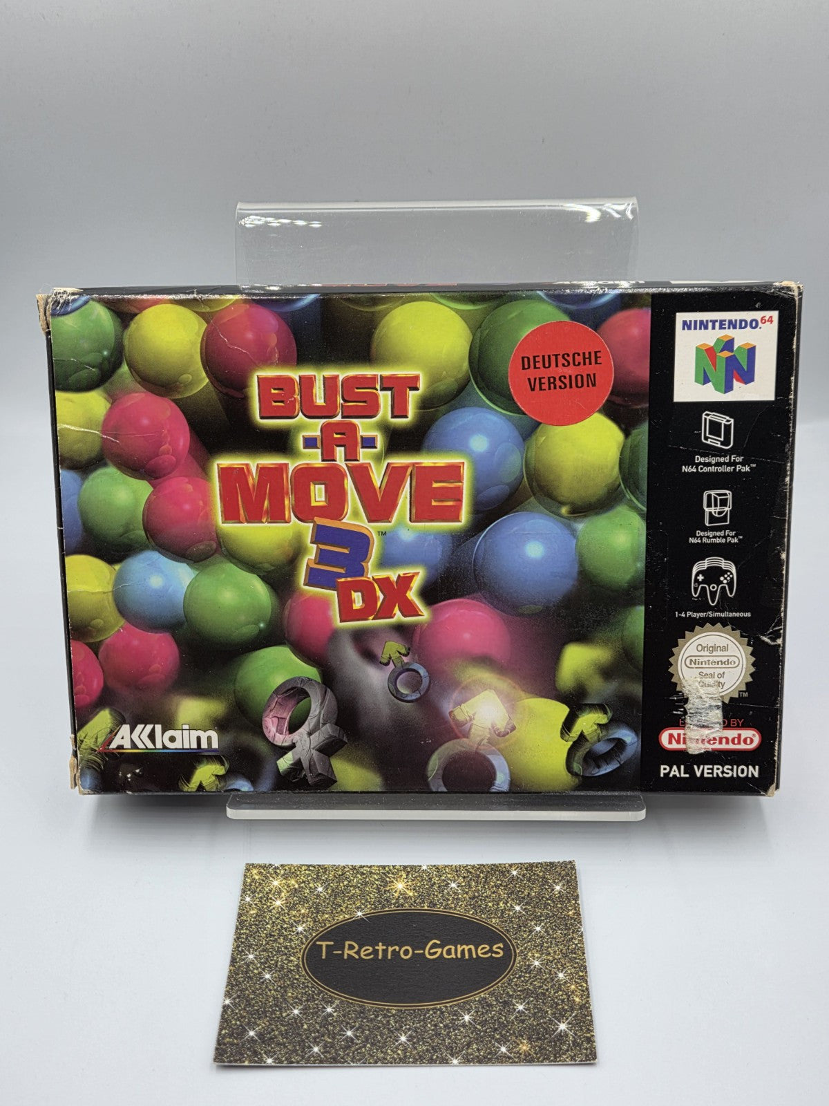 N64 Nintendo 64 Bust-A-Move 3 DX mit OVP und Anleitung EUR - T-Retro-Games 