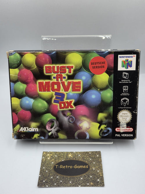 N64 Nintendo 64 Bust-A-Move 3 DX mit OVP und Anleitung EUR - T-Retro-Games 