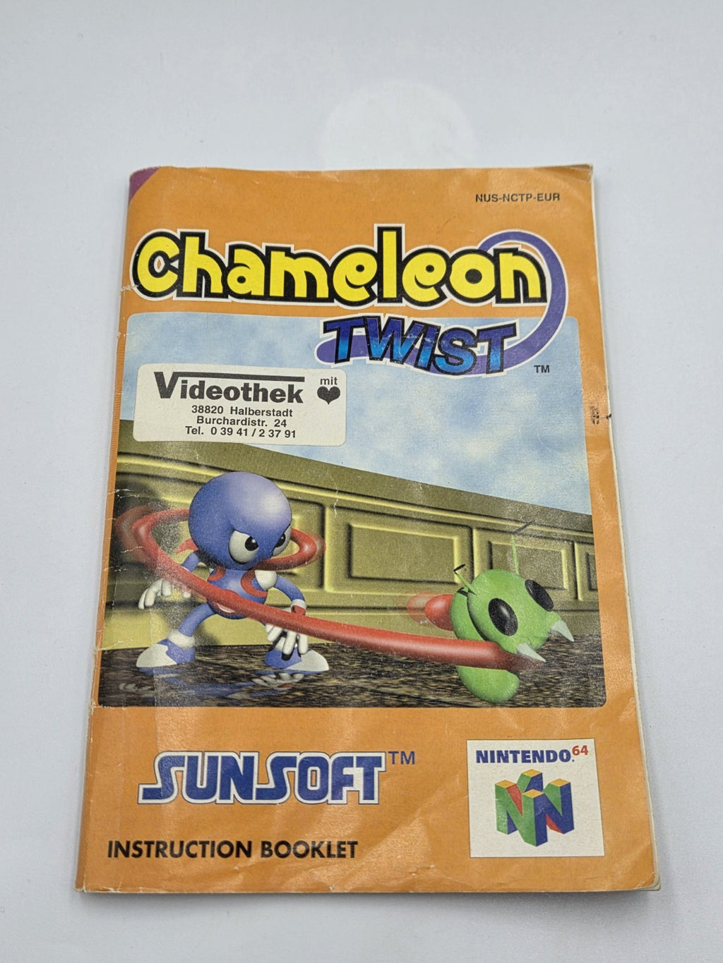 N64 Nintendo 64 Chameleon Twist mit OVP und Anleitung EUR - T-Retro-Games 
