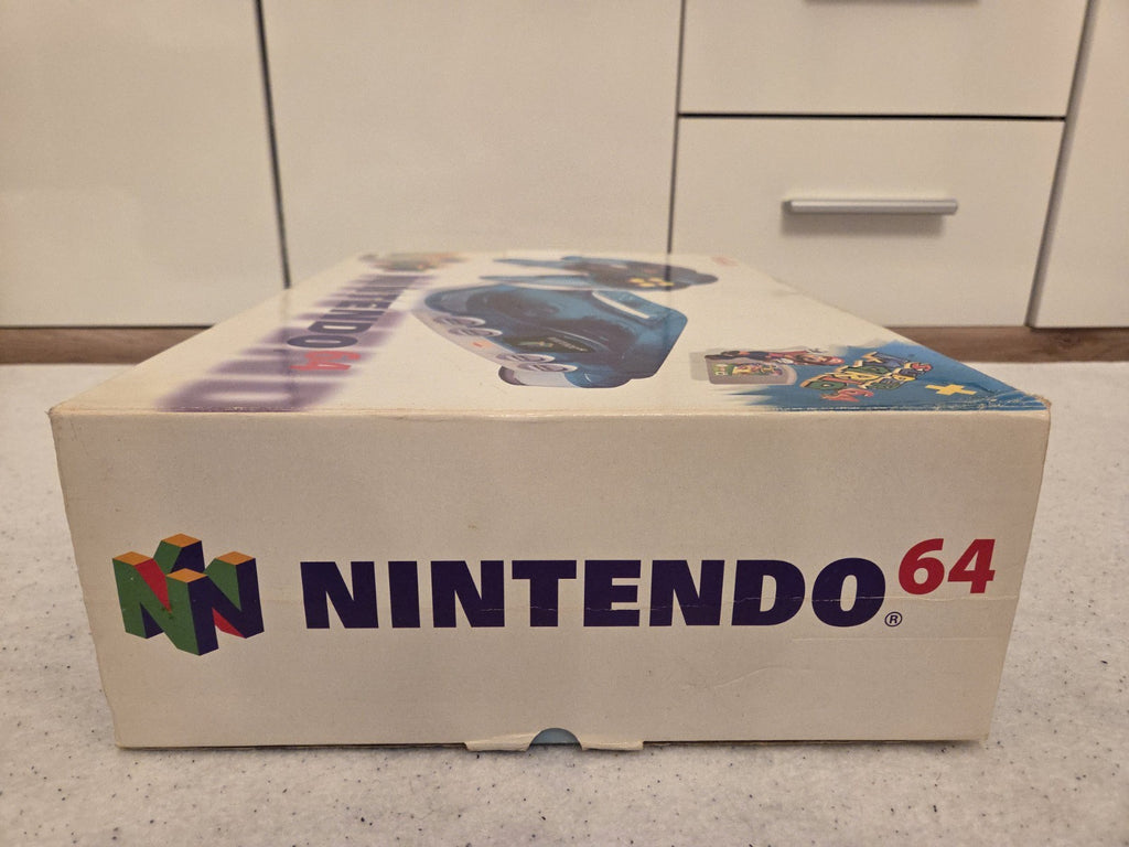 N64 Nintendo 64 Clear Blue Konsole Console OVP - T-Retro-Games 