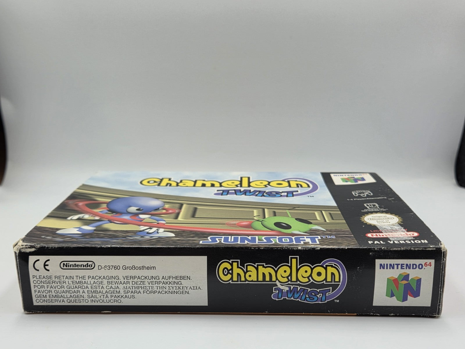 N64 Nintendo 64 Chameleon Twist mit OVP und Anleitung EUR - T-Retro-Games 