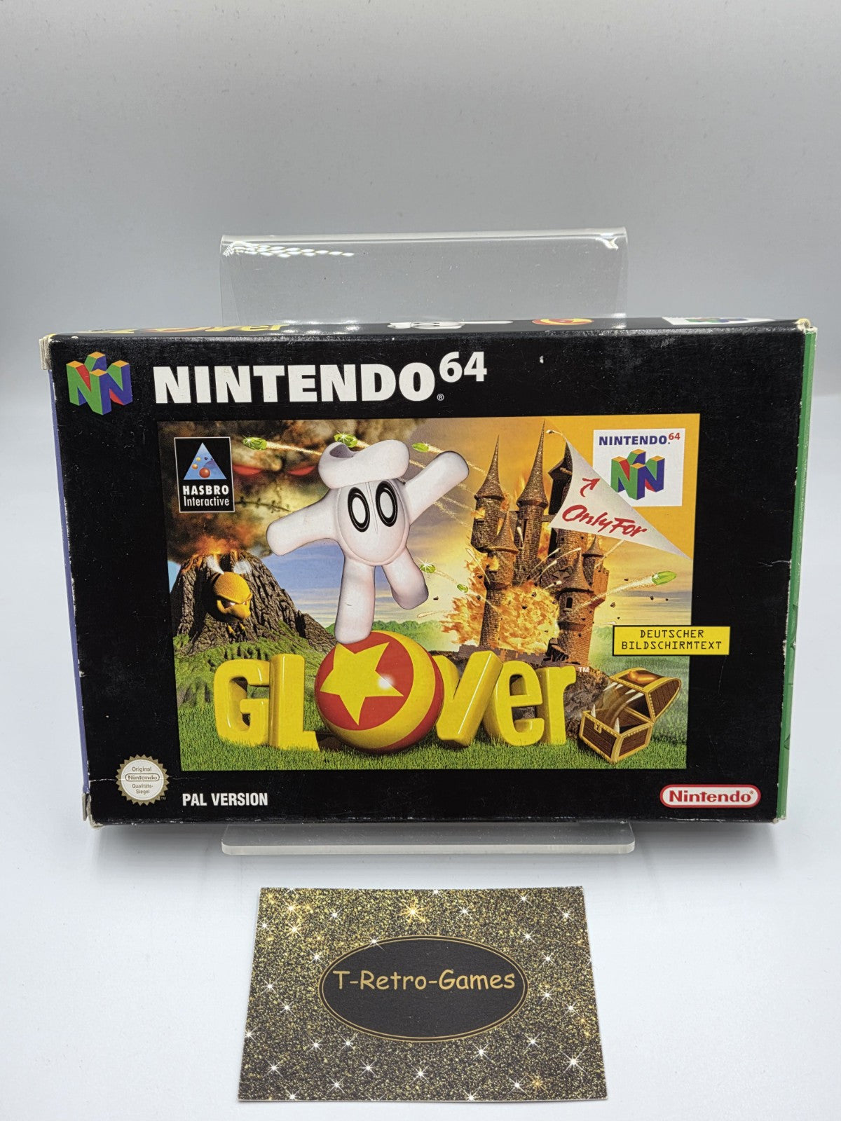 N64 Nintendo 64 Glover mit OVP und Anleitung NOE - T-Retro-Games 