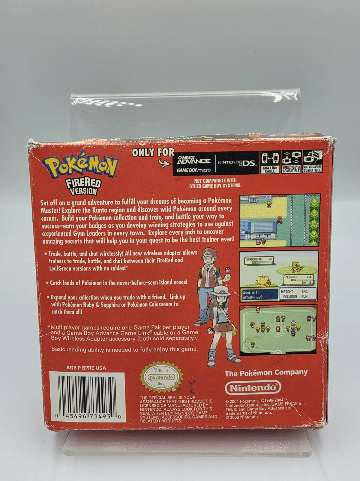 Nintendo Game Boy Advance Pokemon FireRed Version mit OVP und Anleitung USA - T-Retro-Games 