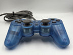 PS1 Playstation 1 Dual-Shock Controller Joystick Transparent Blau SCPH-1200 - T-Retro-Games 