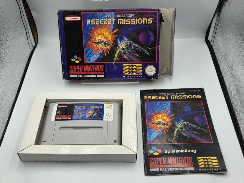 SNES Super Nintendo Wing Commander The Secret Missions mit OVP und Anleitung NOE - T-Retro-Games 