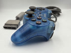 PS1 Playstation 1 Dual-Shock Controller Joystick Transparent Blau SCPH-1200 - T-Retro-Games 