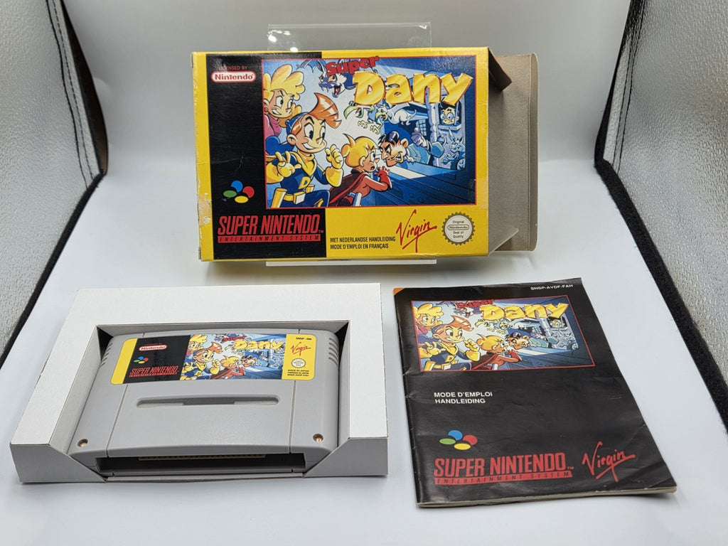 SNES Super Nintendo Super Dany mit OVP und Anleitung FAH - T-Retro-Games 