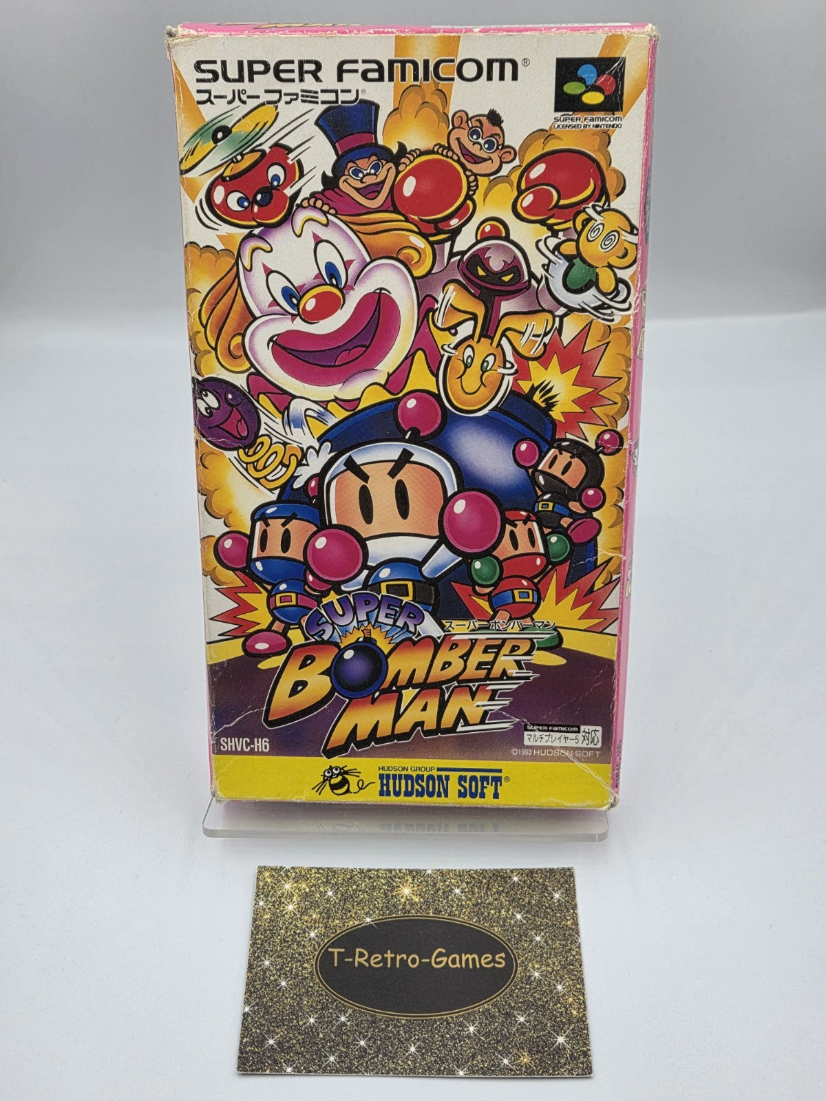 SFC Super Famicom Super Bomberman mit OVP Japan - T-Retro-Games 