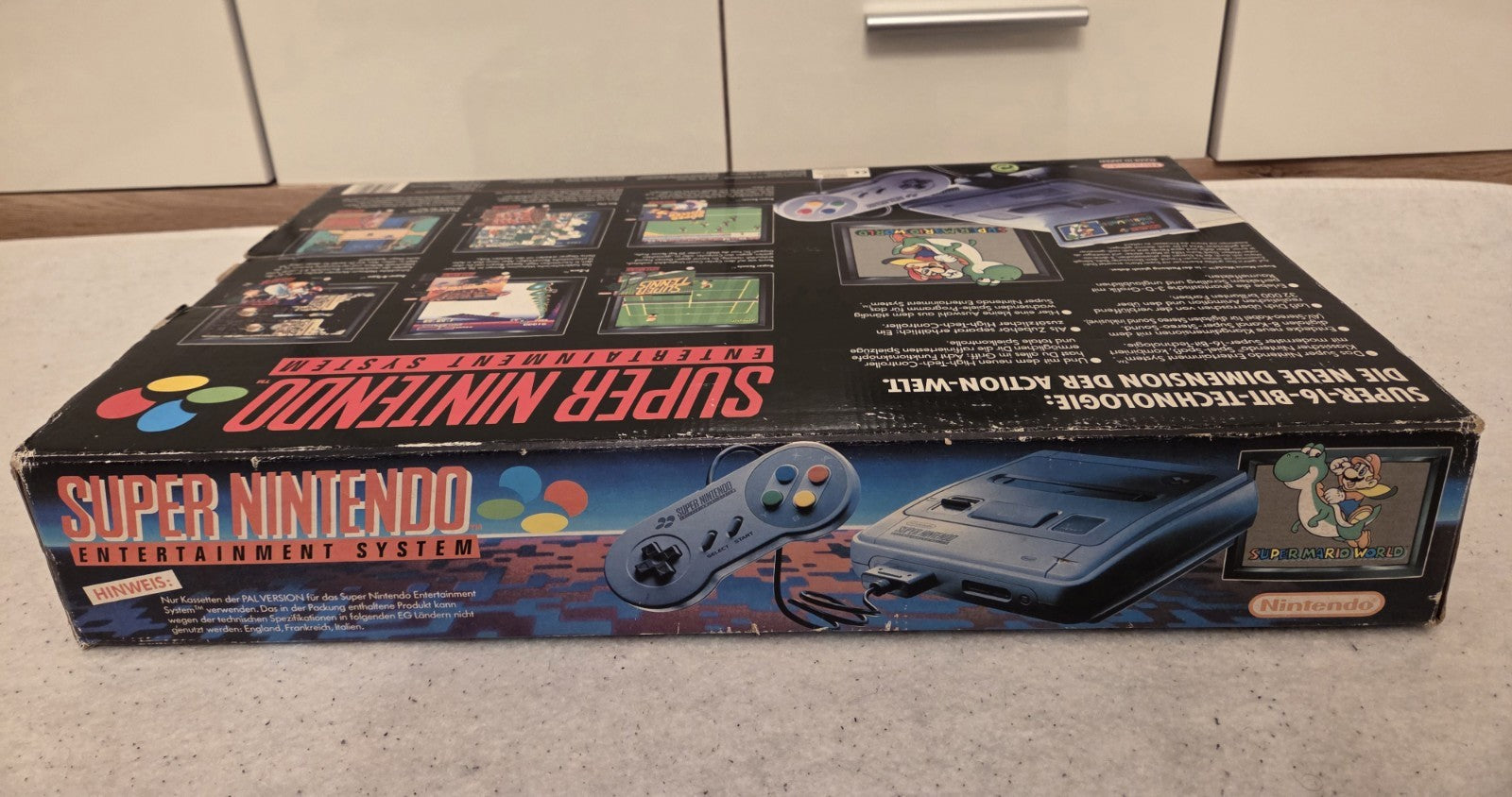 SNES Super Nintendo Super Mario World Bundle Konsole Console NOE OVP - T-Retro-Games 