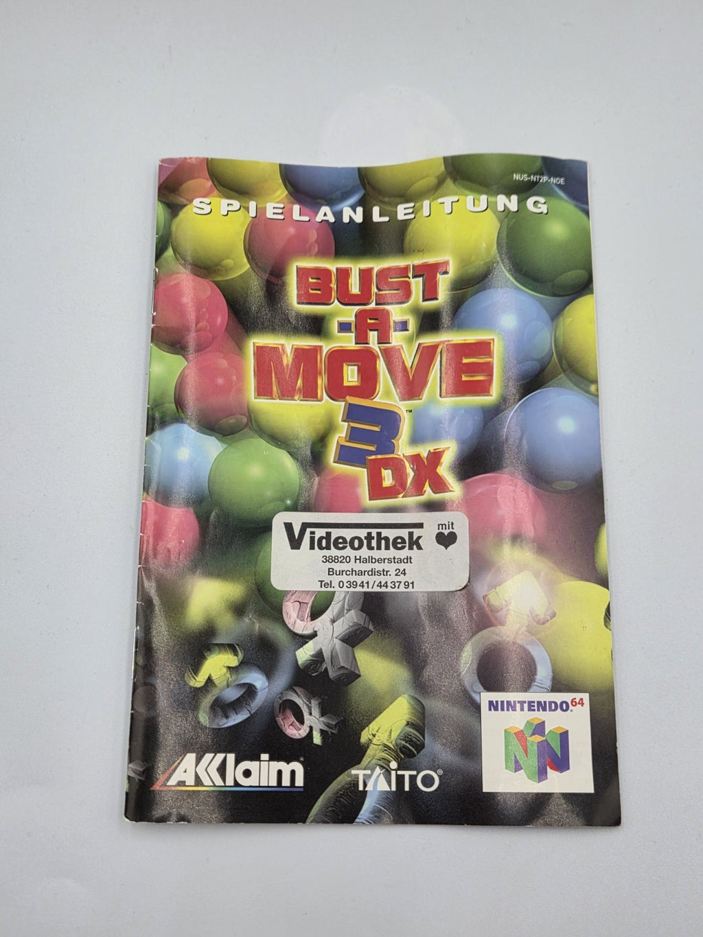 N64 Nintendo 64 Bust-A-Move 3 DX mit OVP und Anleitung EUR - T-Retro-Games 