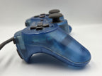 PS1 Playstation 1 Dual-Shock Controller Joystick Transparent Blau SCPH-1200 - T-Retro-Games 