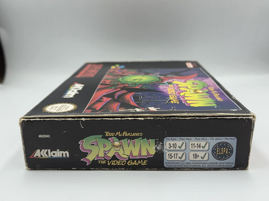 SNES Super Nintendo Todd McFarlane's Spawn mit OVP und Anleitung EUR - T-Retro-Games 