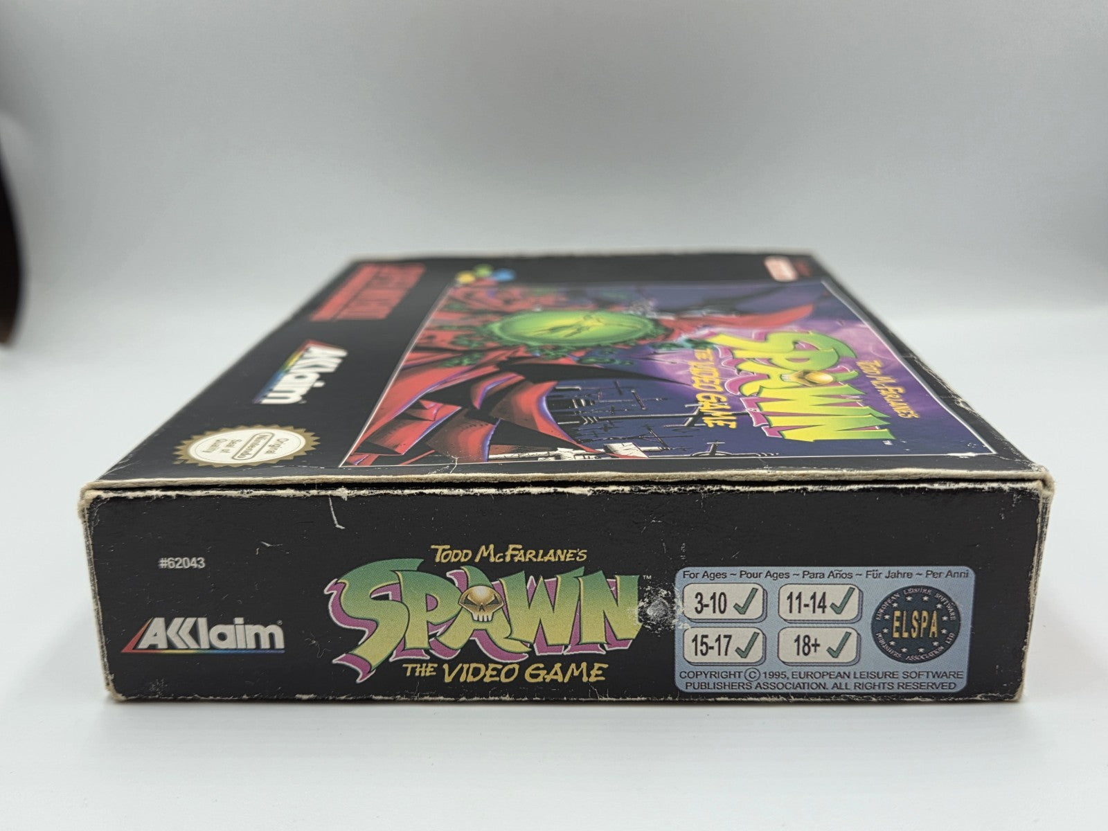 SNES Super Nintendo Todd McFarlane's Spawn mit OVP und Anleitung EUR - T-Retro-Games 