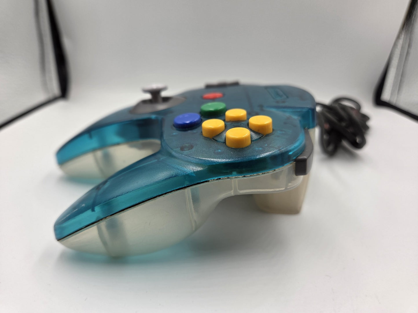 Nintendo 64 N64 Controller Clear Blue Transparent - T-Retro-Games 