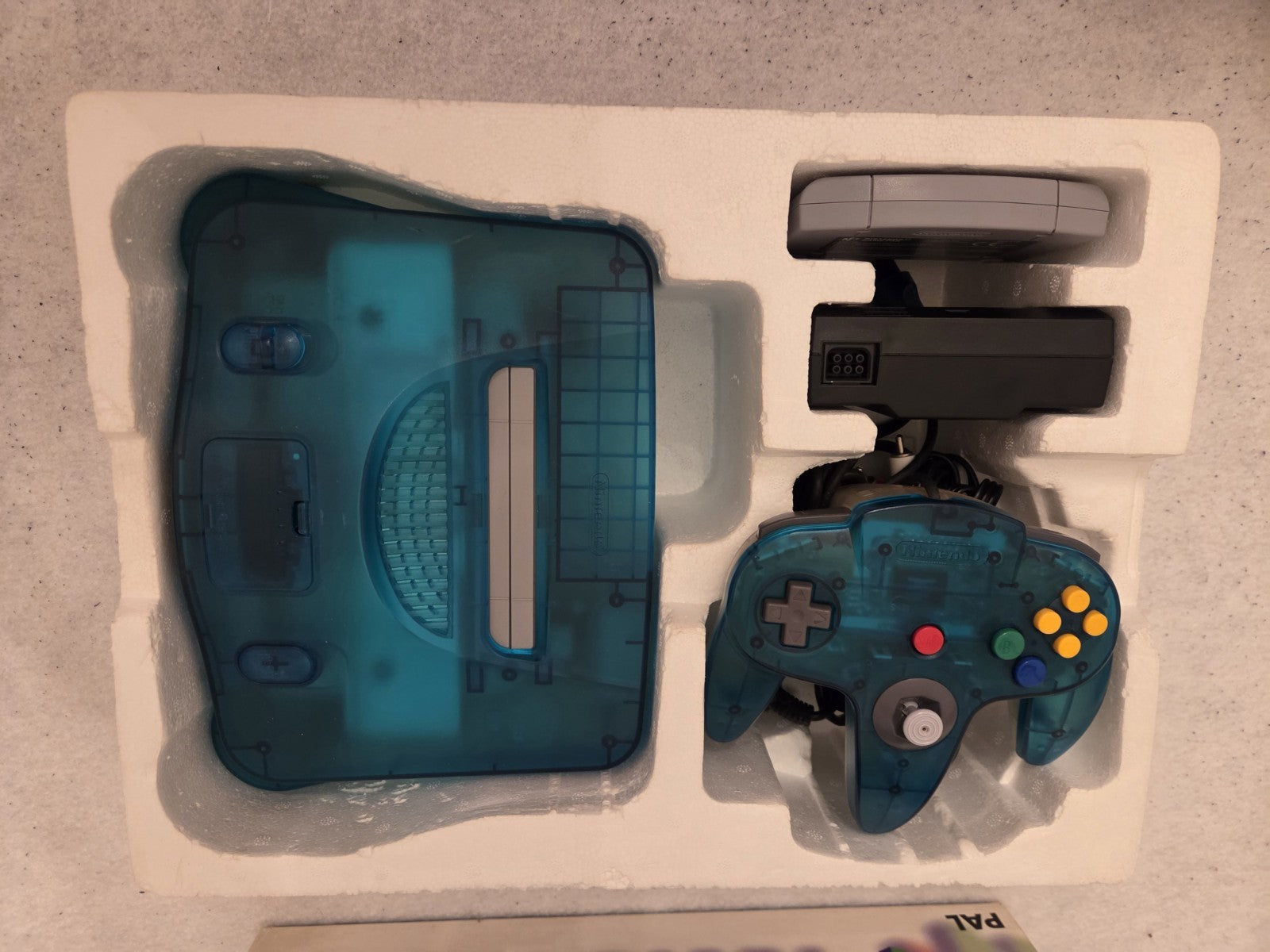N64 Nintendo 64 Clear Blue Konsole Console OVP - T-Retro-Games 