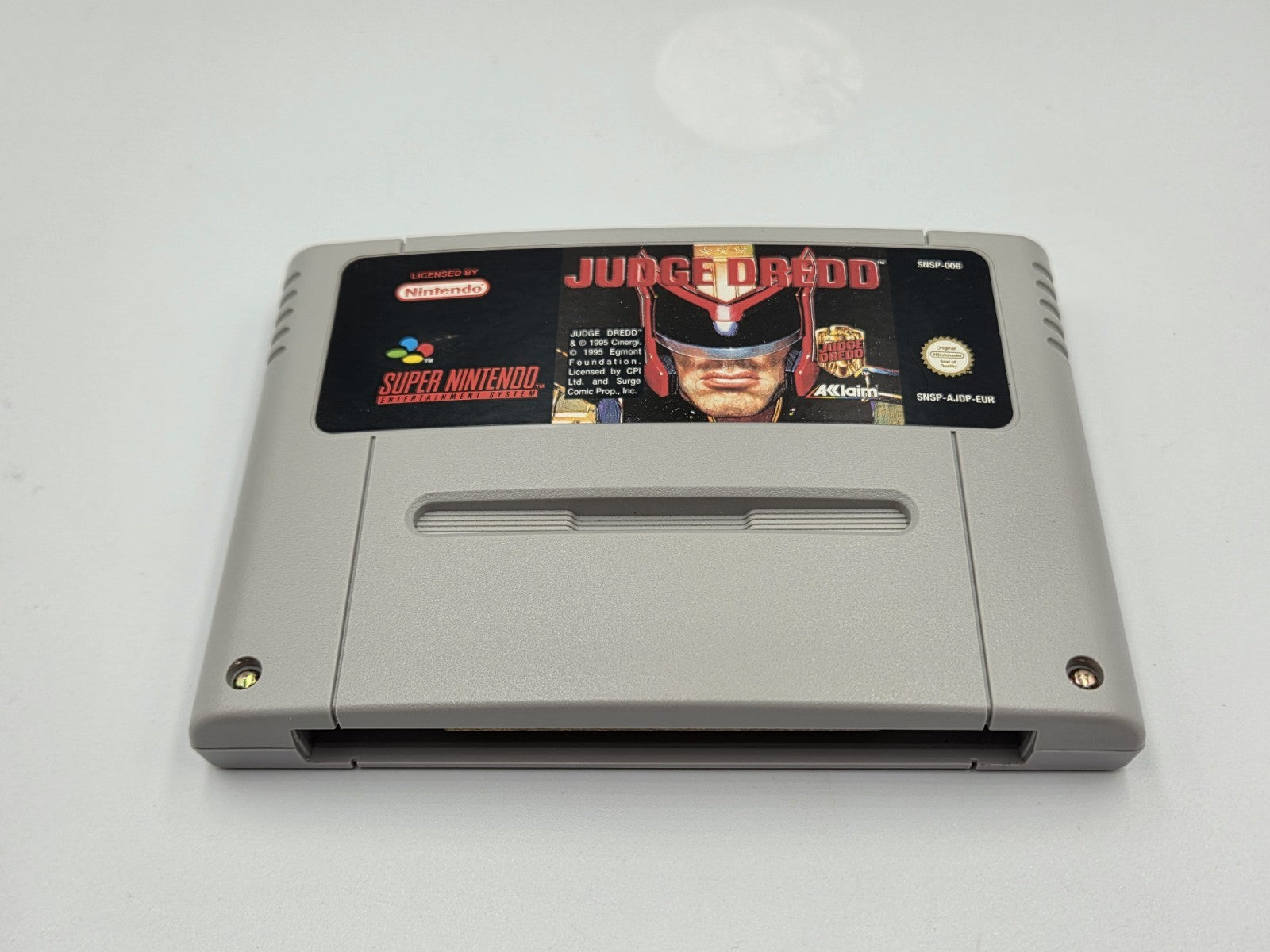 SNES Super Nintendo Judge Dredd mit OVP und Anleitung EUR - T-Retro-Games 