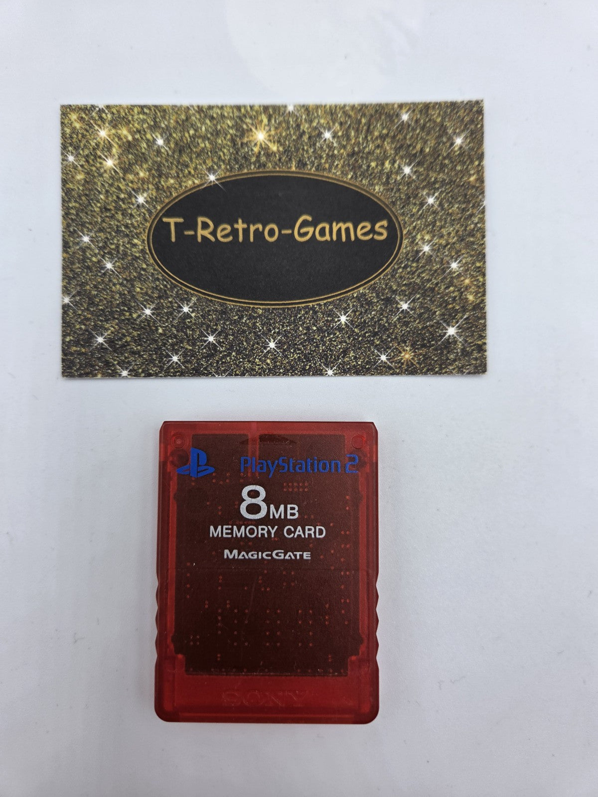 PS2 Sony Playstation 2 Memory Card Red Rot 8MB