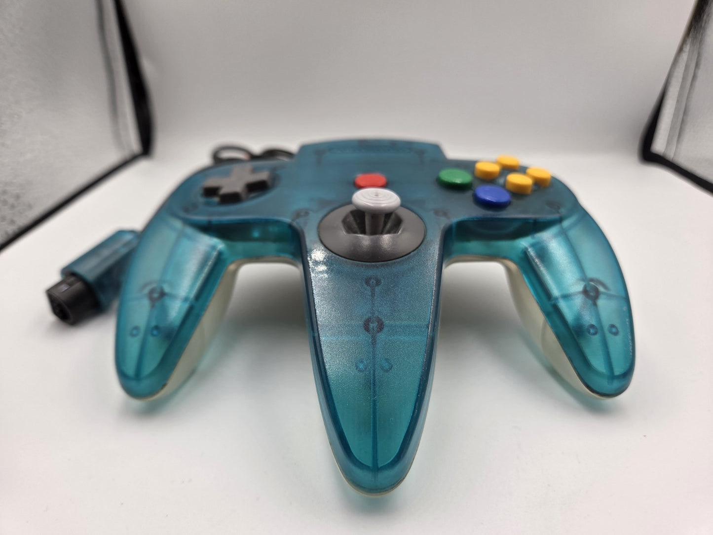Nintendo 64 N64 Controller Clear Blue Transparent - T-Retro-Games 