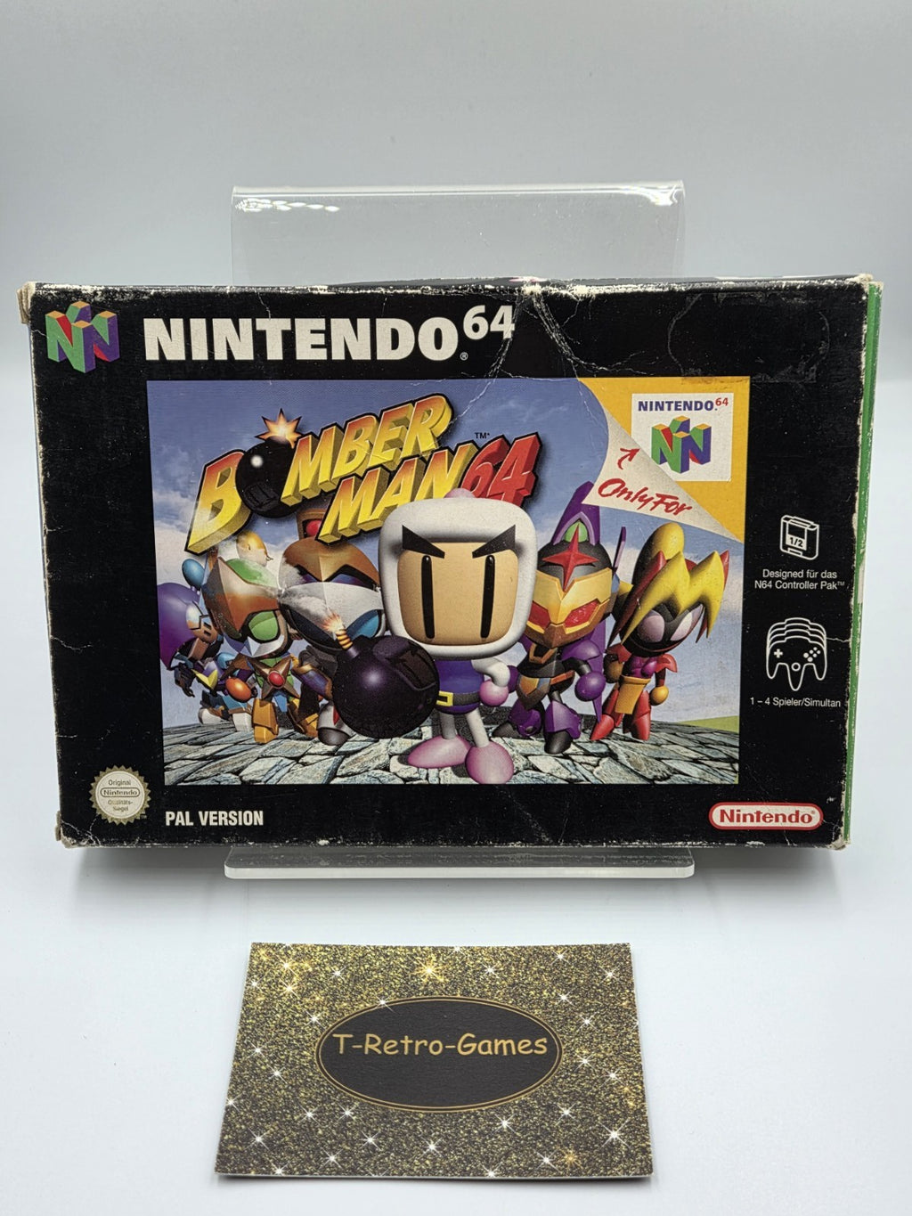 N64 Nintendo 64 Bomberman 64 mit OVP und Anleitung NOE - T-Retro-Games 